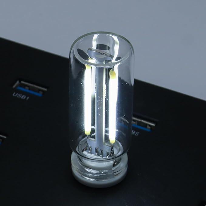 Retro Car Bulbs, No Pole Touch Dimmable USB & Battery Operated LED Car Interior Decorative Lamp, Automotive Interface Mood Night Lights, Mini Portable Camping Lights Decorations (white, 1Pack)