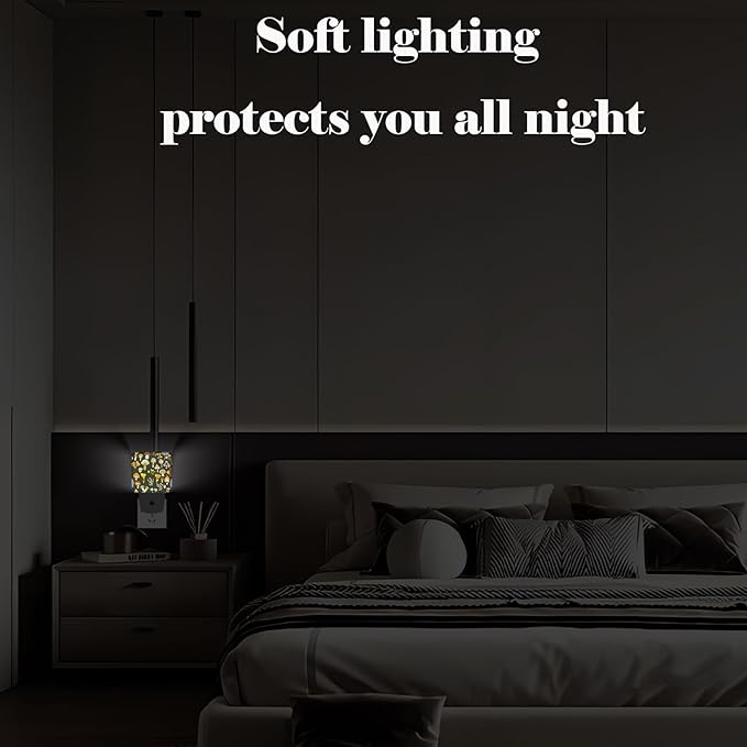 Various Mushrooms Night Light,Plug Into Wall with Dusk to Dawn Light Sensors, Warm Nightlights for Bedroom, Bathroom, Hallway, Kitchen, Gifts Ideal for Boys Girls Women Men