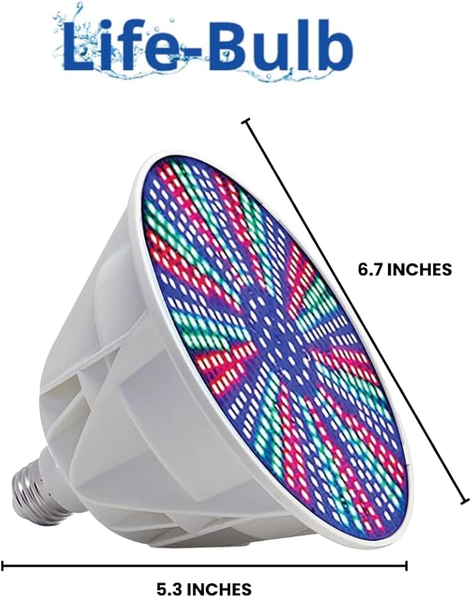 Pro Led Pool Lights for Inground Pool, Swimming Pool Light Bulb, Led Pool Light Bulb - Color Changing Pool Light XR Signal Technology 120V 500W - Lifetime Replacement Program