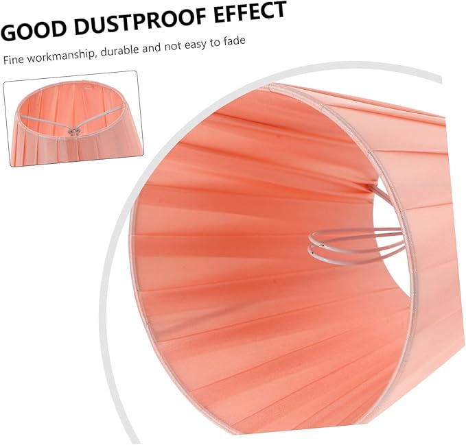 Clip-on Lampshade Stylish Cloth Light Cover for Ceiling Table Wall and Floor Lamps Softens Light for Cozy Home and Office Decor