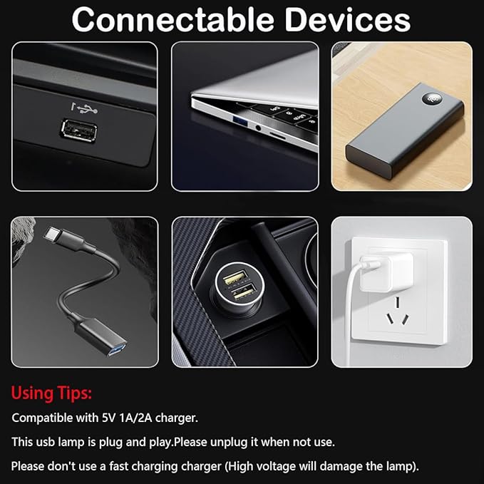 2 PCS Retro Car Lamps,Plug-in USB Car Interior Light,Car USB Light Bulb,USB LED Car Interior Atmosphere Lamp,Portable Mini LED Light for Car,Bedroom,Hallway (Purple)