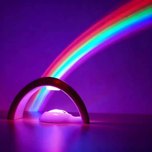 Rainbow Led Lights - USB Power Supply Rainbow Projector Night Light Projector for Bedroom and Children Gift