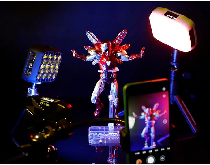 Falconeyes PockeLite F7 mini RGB & Variable Color LED Light with Diffuser & Grid