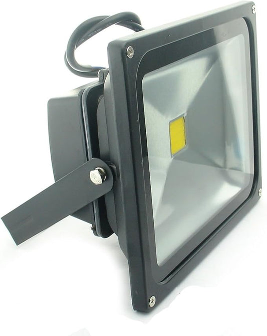 QUANS 30W Watt Warm White 12V 24V AC DC Ultra Bright LED Security Wash Flood Light Floodlight Lamp High Power Black Case Waterproof IP65 Work in The Rain Superbright 3000K, 12-24V Input Low Voltage