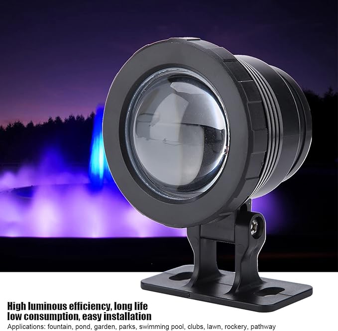 Pond Lights, Color Changing Spotlights Pond Lights Underwater LED Fountain Lights Remote Controlled Waterproof Colored Submersible Lights for Outdoor Garden Pond Fountain