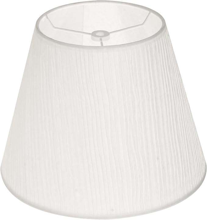 ALUCSET Small Lamp Shade, ALUCSET Barrel Paper Lampshade for Table Lamp and Floor Light, 6x10x7.5 Inch,Natural Linen Hand Crafted, Spider (paper)