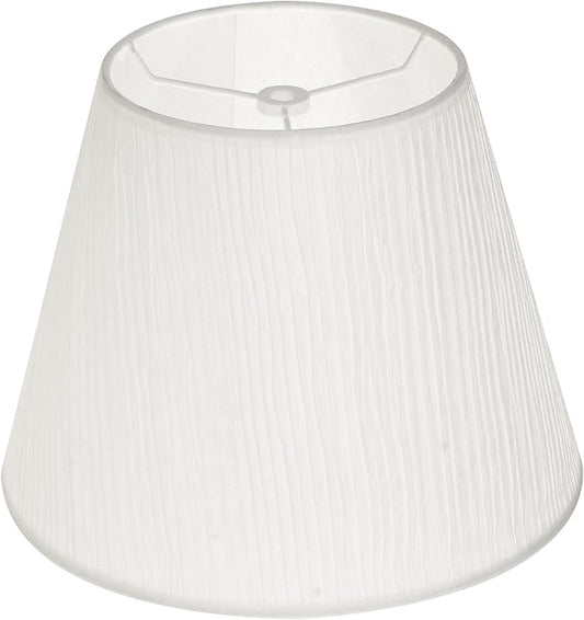 ALUCSET Small Lamp Shade, ALUCSET Barrel Paper Lampshade for Table Lamp and Floor Light, 6x10x7.5 Inch,Natural Linen Hand Crafted, Spider (paper)