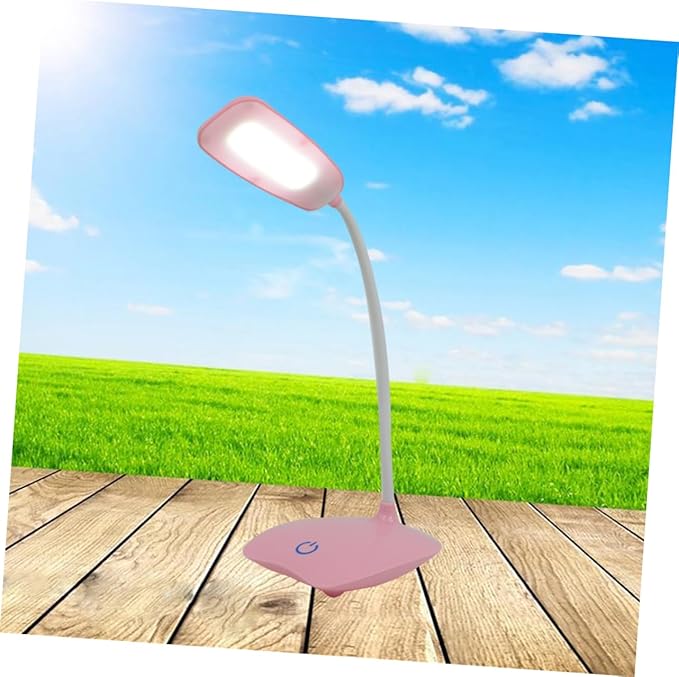 USB Rechargeable Control Reading Lamp with Flexible Dimmable Eye Protection Desk Light for Home Office Bedroom Study Areas