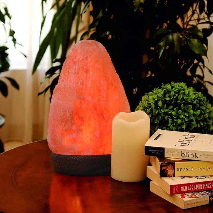 Himalayan Salt Lamp, USB Powered Color Changing Handcrafted Natural Shaped Lamp, Unique Gift Idea for Home Decore and Relaxation