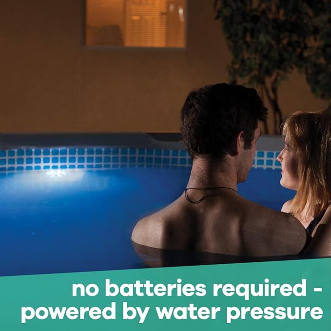Game Pool Lights - 12 Colors 3 Modes, Easily Installable, Remote Controlled, Uses 3 AAA Batteries, for Above Ground Pools
