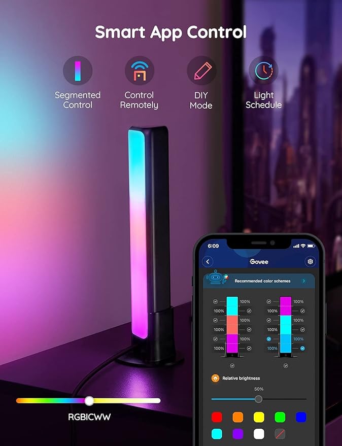 Govee Star Projector Lights Bundle Smart LED Light Bars