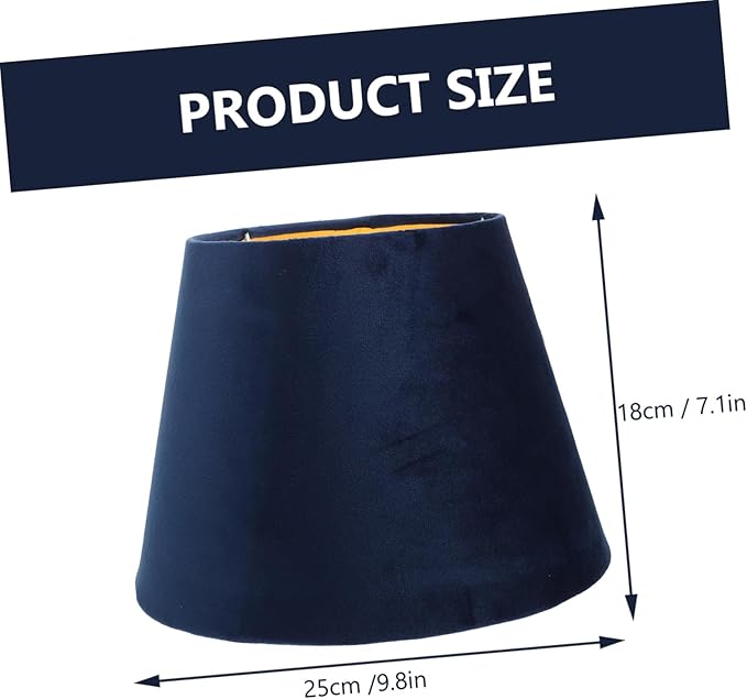1pc Lamp Shade Blue Silk Lampshade Small Navy Pleated Home Decor Lamps Shades Lampshades for Table Lamp Cloth Lamp Cover Lamp Cover Shade Gold Trim Warm Large Velvet Beige Fabric