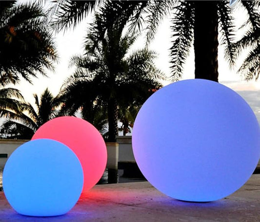 YESIE 8-Inch Floating Pool Light, Rechargeable LED Ball Light, Remote Control, Hot tub Accessories,Bathtub Lamp,16 RGB Colors Outdoor Patio Orb Home Decoration