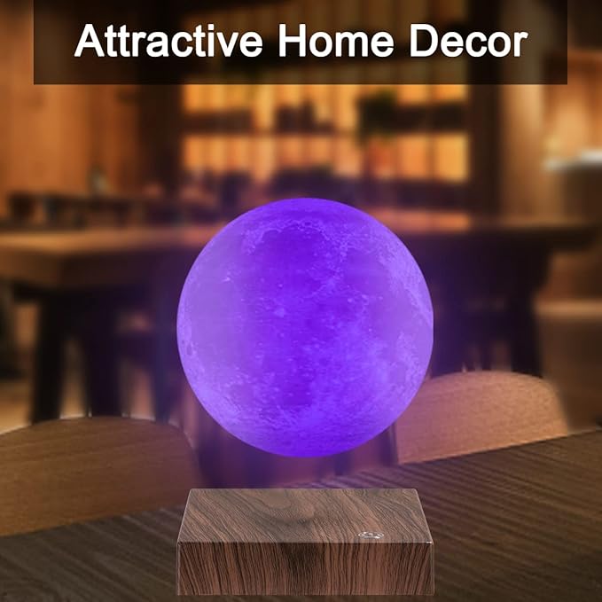 VGAzer Magnetic Floating Moon Lamp-3D Globe Levitation Galaxy Lamp,Decorative Lamp for Adults Kids Gifts