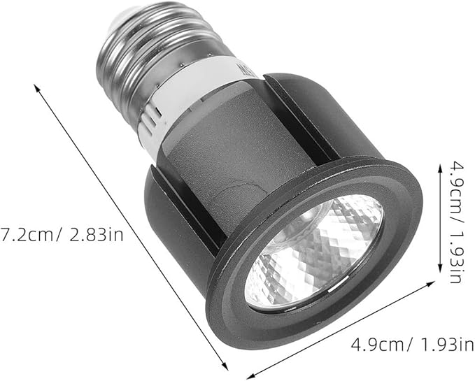 Alipis LED Spotlights Lamp Cup with E27 Base 5w Warm White 3000k Cob Chip Aluminum Wide Voltage Indoor Plant and Bedroom Lighting Fixture