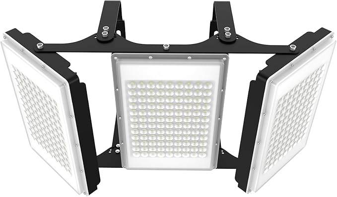 600W LED Flood Light 6000K Daylight White 60000LM, Wider Lighting Angle, IP66 Waterproof for Commercial Parking Lot Lights, for Yard Street Stadium Outdoor Area Floodlight Bright Security Lights