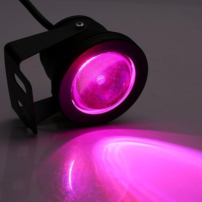 Keenso Color Changing Spotlights, 10W 12V RGB LED Spot Light IP68 Pond Aquarium Lamp for Pond,Fountain,Outdoor Holiday Halloween