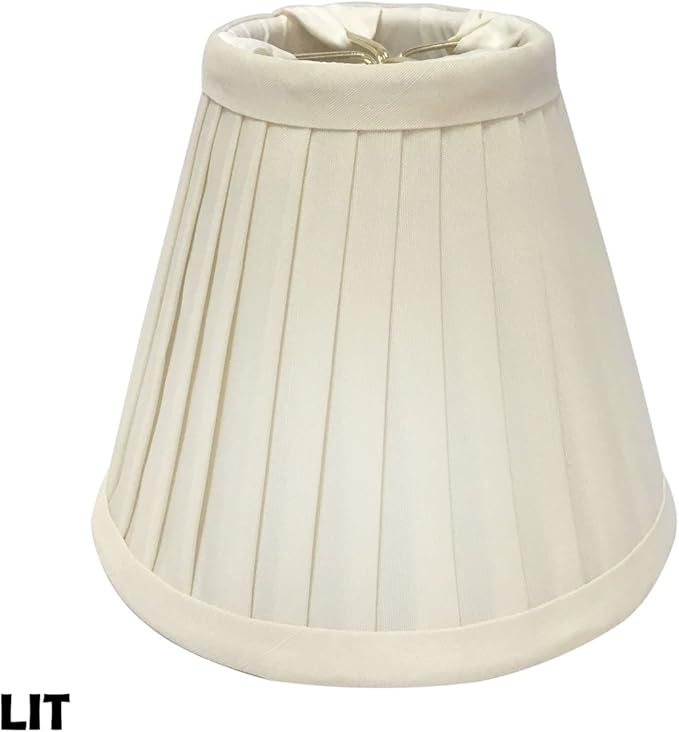 Royal Designs, Inc. CS-841EG-6 Pleated Empire Chandelier Shade, 3 x 6 x 5, Eggshell, 6-Pack