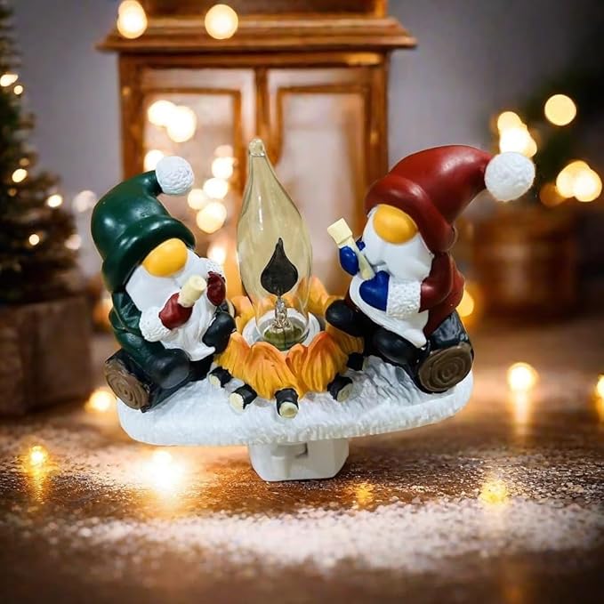 Christmas Night Light - Santa Decorations for Home, Christmas Santa Night Lights Plug into Wall - Decor Home Indoor Gnomes Nightlight Christmas Gifts for Family and Friends
