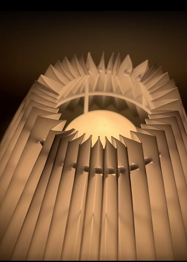 Small lampshades for table lamps, pleated, set of 2. Suitable for E27. 9"x6.2" Compatible with any interior. (White)