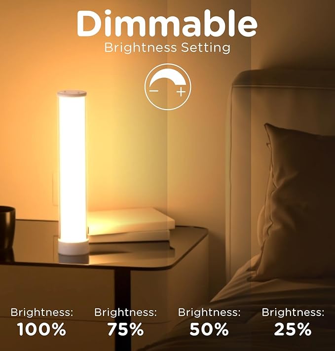 Rechargeable Table Lamp RGB+IC LED Cordless Table Light,12.59inch 1500LM Ambient Lighting APP & Remote Control, Desk Lamp Music Sync, Color Change Lamp for Bedside Bedroom, Home Decor