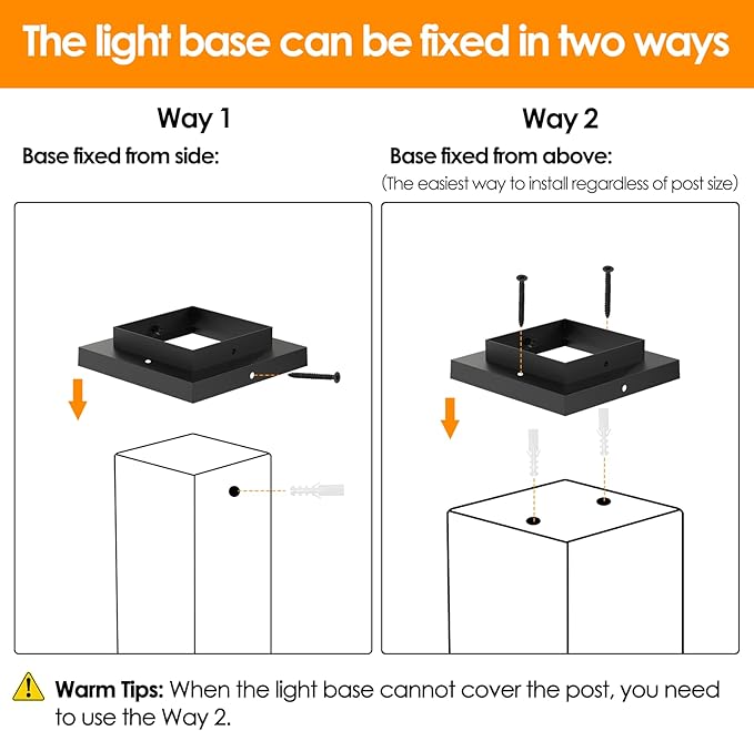 Mlambert 8 Pack Solar Post Lights Outdoor, Waterproof Fence Cap for Deck, 4x4 6x6 Wooden Vinyl Outdoor Lights with Shinning Effect, Black