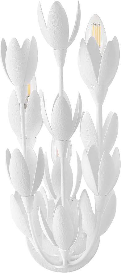 Hinkley Flora Medium Sconce, Textured Plaster