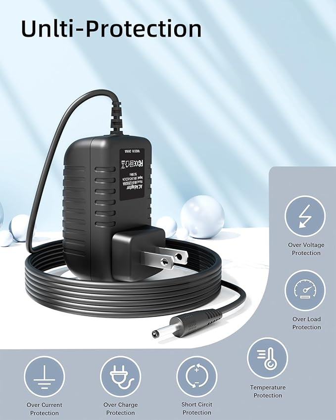 Accessory USA 24V AC Adapter Charger Compatible with Govee H6078 RGBIC Floor Lamp LED Wi-Fi App Control Smart lamp Power Supply Cord Mains PSU