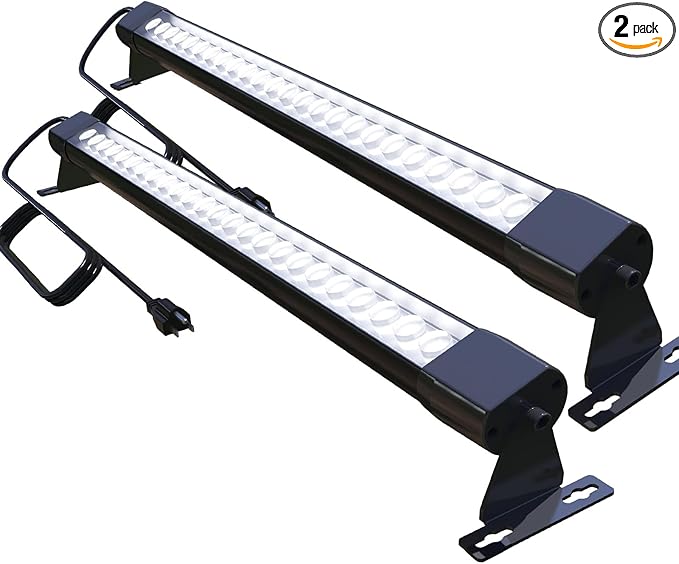 72W LED Wall Washer Light Bar, 4FT 5000K Daylight Cool White Wall Washer Lights, 3850lm IP67 Waterproof for Outdoor, Plug in, 2 Pack