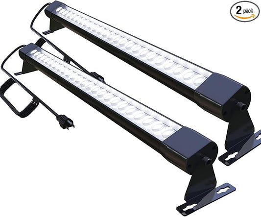 72W LED Wall Washer Light Bar, 4FT 5000K Daylight Cool White Wall Washer Lights, 3850lm IP67 Waterproof for Outdoor, Plug in, 2 Pack