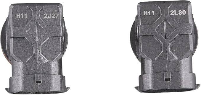 H11/H9/H8 Bulbs, 50,000LM 10X Ultra-Brightness, Real 1:1 Halogen Mini Size, 6500K Cool White H11 Fog Light Conversion Kits, 10-Year Extended Lifespan, Plug and Play, Pack of 2
