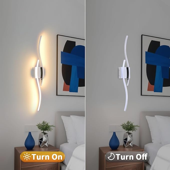 Battery Operated Wall Sconce, Silver LED Battery Wall Light dimming with Remote Control, 31.4Inch Rechargeable Chrome Wireless Wall Lights for Living Room, Bedroom, and Stairs Wall Sconces (2 Pack)