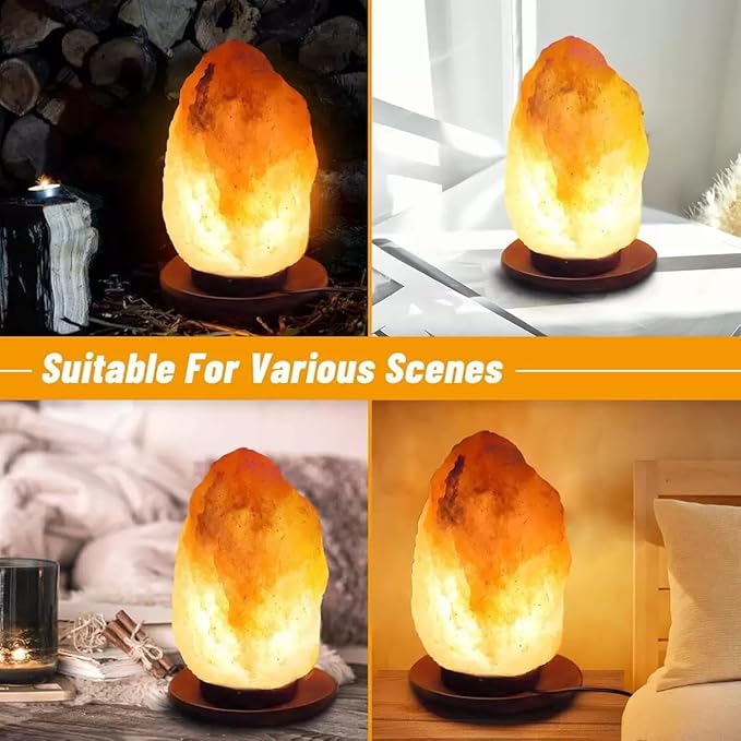 Himalayan Salt Lamp Cord, with Dimmer Switch,Christmas Bulb,Salt Lamp Cord with Dimmer Control and Base Assembly,6 Feet,E12 Base for Himalayan Salt Lampsand with 2 Free 15W Bulbs (White)