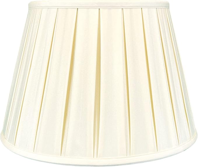 Royal Designs, Inc. Empire English Pleat Lamp Shade, BSO-724-18EG, 11 x 18 x 12, Eggshell