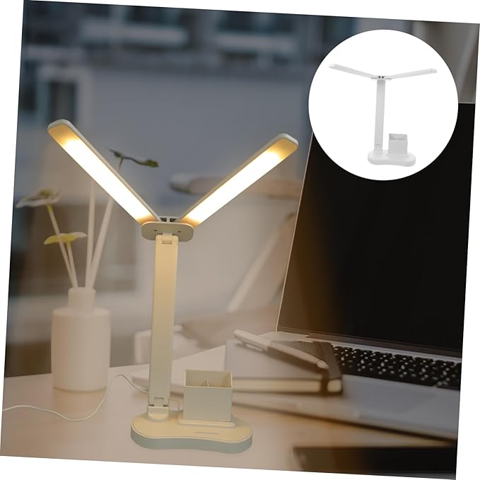 Dimmable Desk Lamp Soft Light No Flicker No Shadow Powered for Reading Office and Study