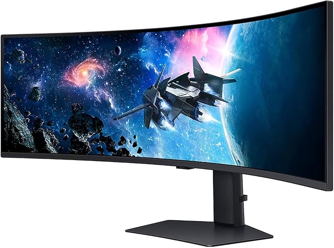 Samsung 49" Odyssey G9 G95C DQHD 240Hz DisplayHDR 1000 Curved Gaming Monitor Bundle with Tech Smart USA Elite Suite 18 Standard Editing Software Bundle + 1 Year CPS Enhanced Protection Pack