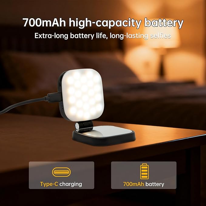 Suptig Magnetic Selfie Light, Selfie Light Phone Light Compatible for iPhone Magsafe, RGB 360° LED Selfie Ring Fill Light with Mirror for Selfies/Photography/Vlog/TikTok/Video Conference