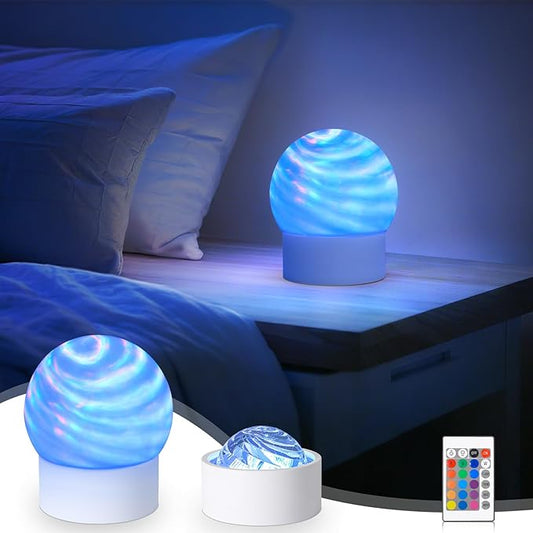 Northern Galaxy Lamp – 16-Color Aurora Projector with Remote Control, Rotating Atmosphere Galaxy Projection Table Lamp, Suitable for Children, Teens, and Game Rooms(Aurora)