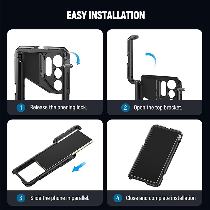 NEEWER RGB62 Magnetic RGB Video Light with Upgraded APP Control, 360° Full Color LED Camera Light with 3 Cold Shoes CRI97+ 2500K-8500K 17 Scenes, S24 Ultra Phone Cage Included