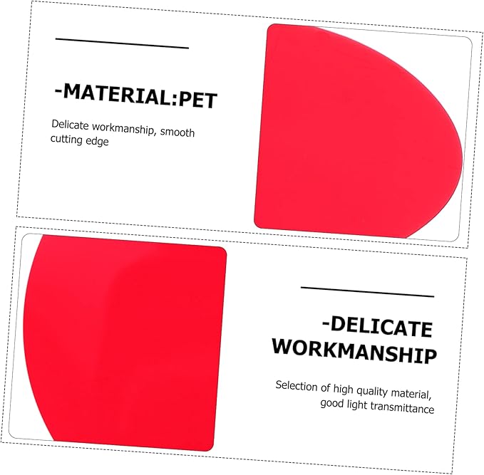 10pcs Lighting Correction Gel for Photography High Light Transmission Film Filters for Sunset Lamp and Flash Light Effects