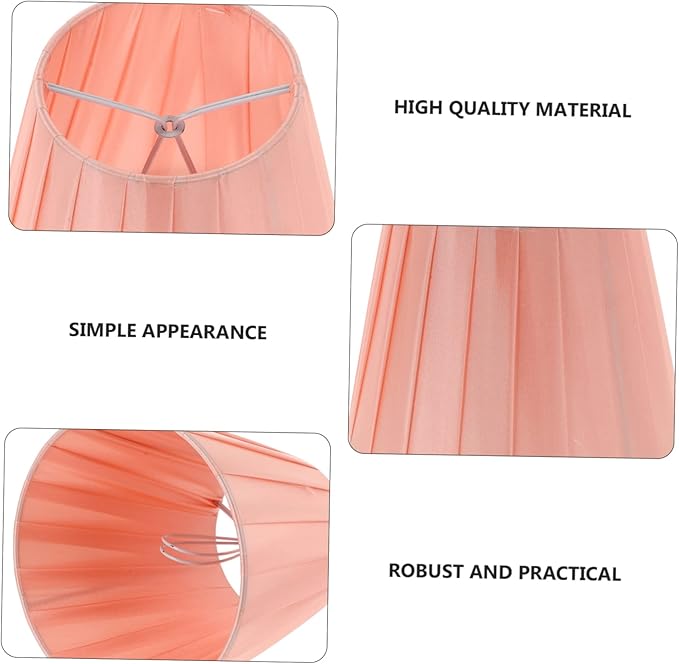Clip-on Lampshade Stylish Cloth Light Cover for Ceiling Table Wall and Floor Lamps Softens Light for Cozy Home and Office Decor