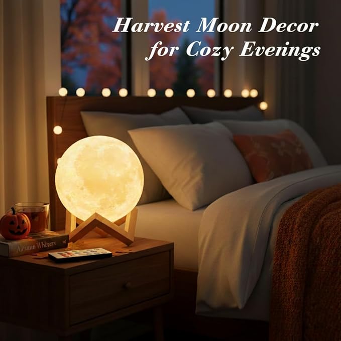 Mydethun 7.1 Inch Large 16 Colors Moon Lamp – Valentine Gifts for Women with 148 Combination Modes, Remote/Touch Control, Rechargeable LED Night Light, Party Favors Décor