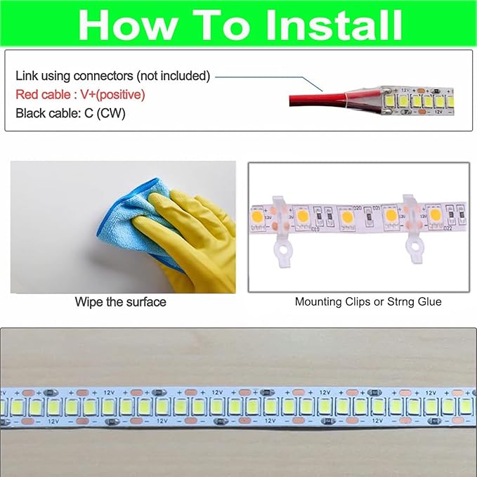 SUYOOULIN LED Strip Lights, 15000LM AC110V/120V 16.4ft/5m SMD 2835 600 LEDs Light Strips Tube Waterproof IP67 LED Ribbon, 2 Times Brightness Than Low Voltage Strip Lights (Blue)