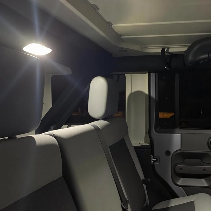 EASY EAGLE LED Interior Car Lights for Patriot-2007-2017: 6 Piece Kit White LED Light Bulbs - Super Bright 6000K + Install Tool