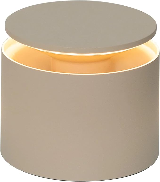 Zafferano, Push-Up Lamp, Rechargeable Cordless Table Lamp with Touch Controls, Also Usable as an Outdoor Lamp, Dimmer, 2200-3000 K, Height 80-100 cm, Sand Colour
