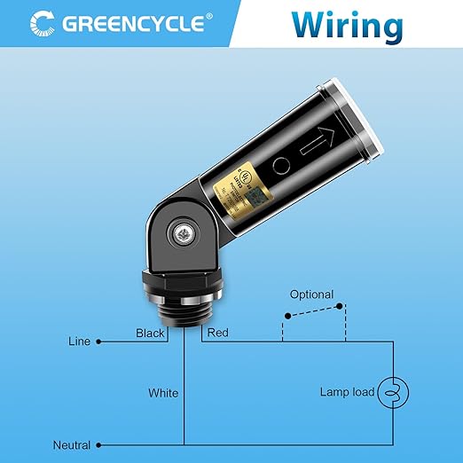 Dusk to Dawn Sensor,Greencycle 20PK Photocell Sensor for Outdoor Lights Auto On/Off, Waterproof IP65 Photo Cell for Outdoor Lighting, Flood Light, Lamp Post - Energy Saving & Easy Install