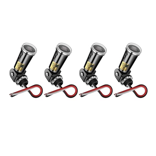 Dusk to Dawn Sensor,Greencycle 4PK Photocell Sensor for Outdoor Lights Auto On/Off, Waterproof IP65 Photo Cell for Outdoor Lighting, Flood Light, Lamp Post - Energy Saving & Easy Install