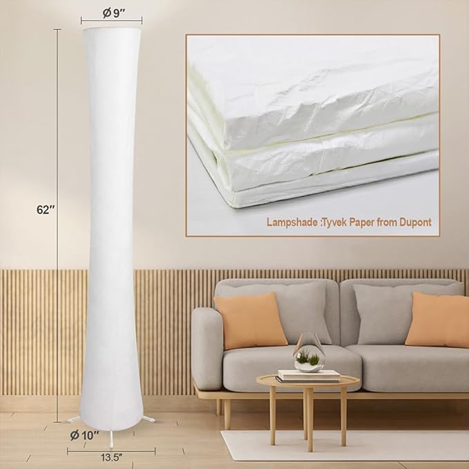 Floor Lamp, RGB Color Changing Led Smart Lamp, Music Sync, APP Remote Control, 62'' Standing Lamp for Living Room Bedroom Game Room