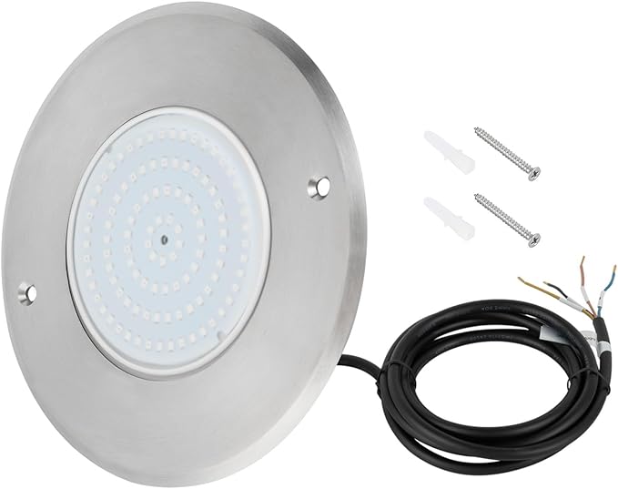 Eapmic 12V 10W Pool Light Underwater Color-Change LED Lights RGB IP68 Without Remote(10W)
