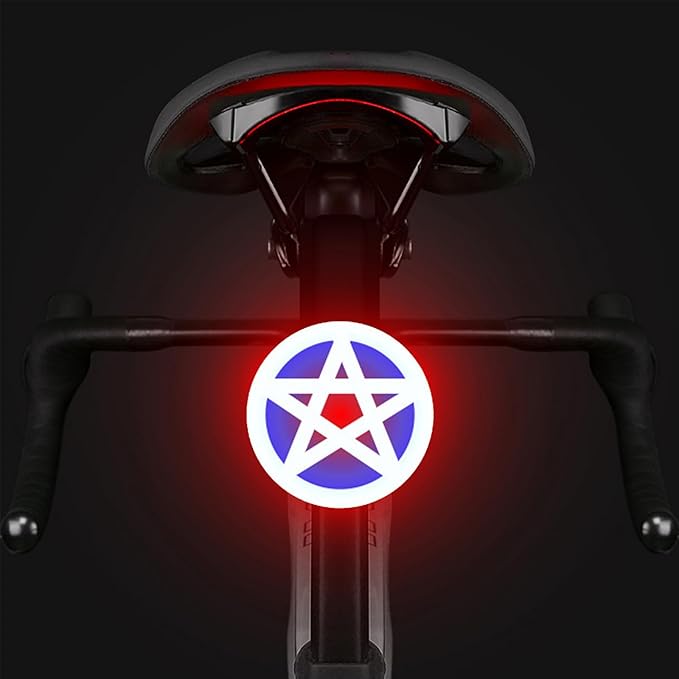 Rechargeable Bike Tail Light LED Bicycle Rear Light Cycling Night Essential Bright Seat Back Safety Lamp 5 Modes Warning Waterproof Flash MTB Light for Men Women Kids